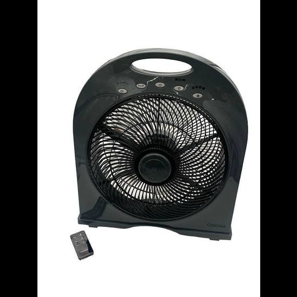 Cascade Capri 12" Cordless Rechargeable Fan & Remote Gray - Picture 1 of 1